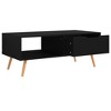 vidaXL Coffee Table Black Engineered wood, MDF 39.4 x 19.5 x 16.9 in - 4 of 4