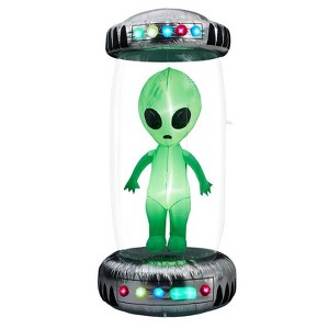 Karl Home  8.2FT Halloween Inflatable UFO with Alien Outdoor Decoration - 1 of 1