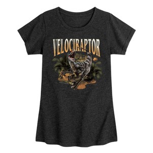 Girls' - Jurassic World: Rebirth -  Fitted Short Sleeve Graphic T-Shirt - 1 of 4