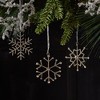 Holiday Snowflake Christmas Ornament with Jewel Details 3.5" – (Set of 12) by Melrose - 3 of 3