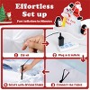 Resenkos 6 Feet Penguins and Santa Decoration White - 3 of 4