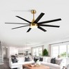 Airsurfer 65" Large Indoor Modern Ceiling Fan with Led Lights and Remote - 2 of 4