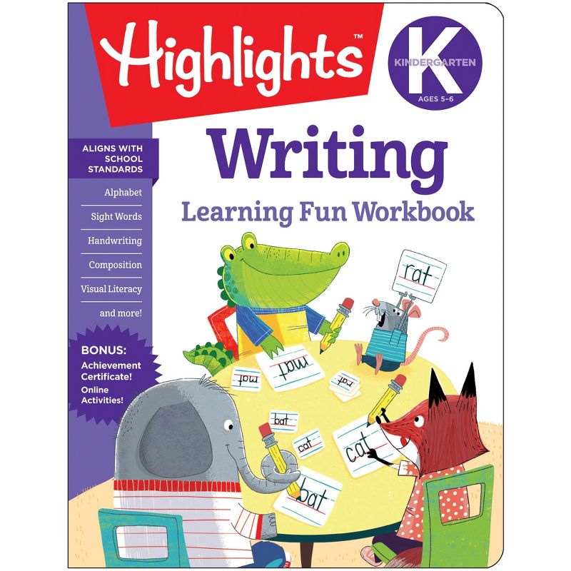 Highlights™ Learning Fun Workbooks, Kindergarten Writing, Pack of 6, 2 of 3