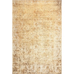 Nuloom Harlow Printed Faded Vintage Flatweave Area Rug, 5' 3" x 7' 7", Beige - 1 of 4