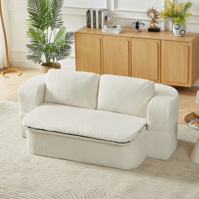 Lycvki Modern Folding Futon Floor Foam Compression Sofa Bed Couch