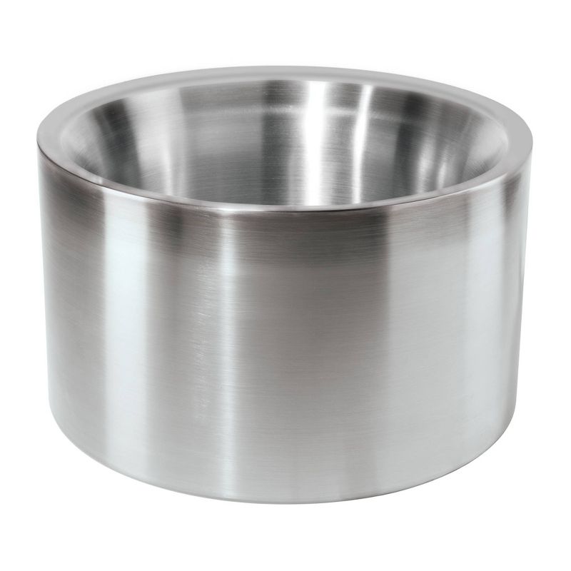 Oggi 11&#34; diameter x 6&#34; High Stainless Steel Party Tub - Silver, 4 of 6