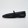 CUSHIONAIRE Women's Weavy Squared Toe Woven Ballet Flat, +Memory Foam, Wide Widths Available - 2 of 4