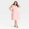 Women's Ruched Poplin Midi Tube Dress - Wild Fable™ - 3 of 3