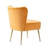 WestinTrends Phoebe Upholstered Tufted Velvet Accent Chair With Metal Leg - 4 of 4