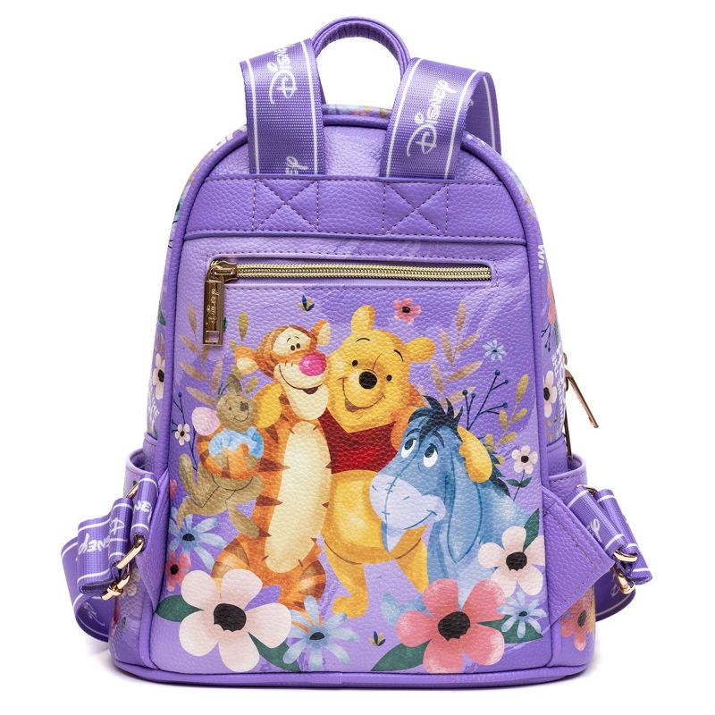 Winnie the Pooh - Winnie + Friends WondaPop 11" Vegan Leather Fashion Mini Backpack, 2 of 7