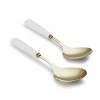 Portmeirion Sophie Conran Salad Servers, Set of 2 - Gold, 10 inch - 4 of 4