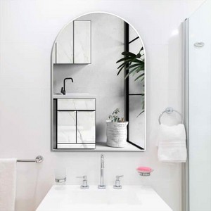 MAYEERTY Metal Framed Arched Bathroom Mirror for Wall - 1 of 4