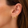 Gold Hoop Earrings for Women Trendy,14K Real Gold Plated Cute Stud Earrings Small Huggie Hoop Earrings non tarnish Jewelry for Women - 3 of 4
