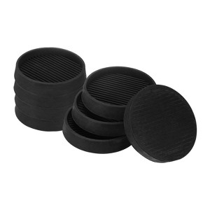 Unique Bargains Rubber Anti-Slip Durable Multipurpose Furniture Cups 8 Pcs - 1 of 4