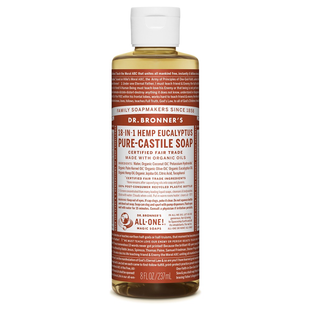 UPC 018787773086 product image for Dr. Bronner's Eucalyptus Pure-Castile Liquid Soap - 8oz | upcitemdb.com