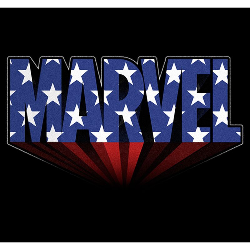 Boy's Marvel Classic American Star Logo T-Shirt, 2 of 6