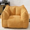 Comfortable Chenille Bean Bag Sofa Chair, Square Lazy Couch, Highly Resilient Foam Sea for Living Rooms & Bedrooms – Cuddlewood - 2 of 4
