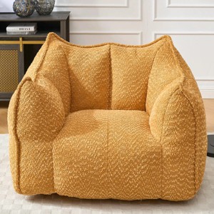 Soft Bean Bag Chair With High Resilience Foam Core,Bean Bag Chair For Adults,Lazy Sofa,Single Sofa,Bean Bag Chair Sofa-Cuddlewood - 1 of 4