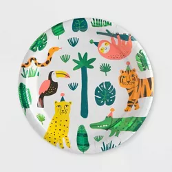 10ct Jungle Print Dinner Paper Plates - Spritz™