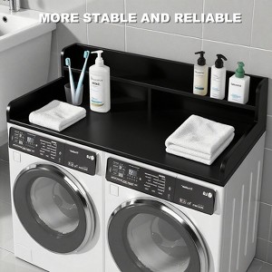 KTMBDW Laundry Countertop with 2-Tier Shelf Universal Fit, Washer and Dryer Countertop with Storage Space, Shelf Height 12 Inches - 1 of 4