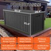 FURNIinspire Deck Boxes, 150 Gallon Outdoor Patio Storage Box with Large Storage Capacity for Furniture Garden Tools, Black, 54.3"*26.5"*28.7" - 4 of 4