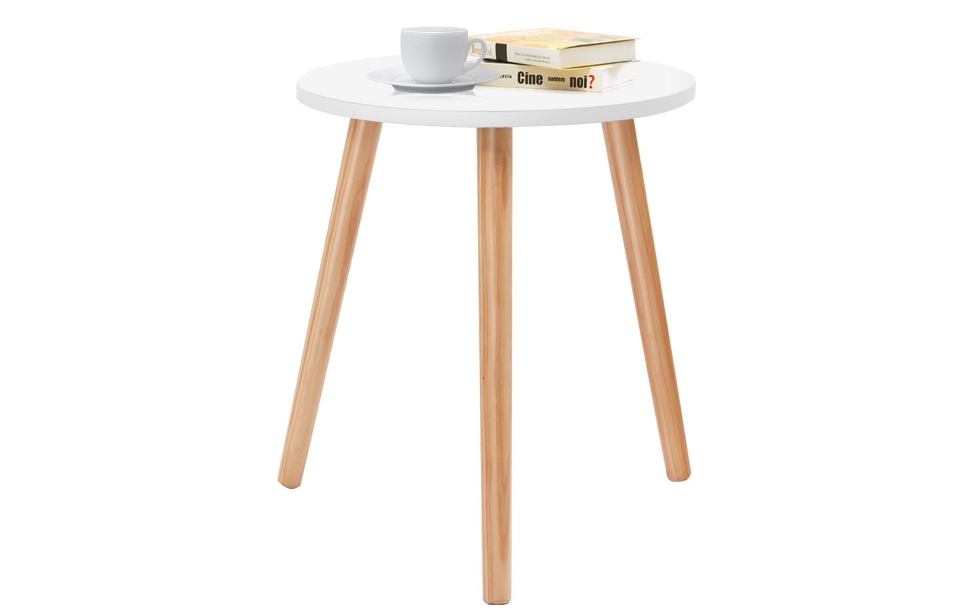 Costway Modern Round Coffee Tea Side Sofa Table Living Room Furniture Home Decor