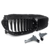 Front Upper Radiator Grille Active Air Shutter 51747497279 Compatible For G30 G31 Models 2017-2020, Plastic Front Bumper Kidney Grill Replacement - 3 of 4