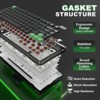 MaseiKar L75 Low Profile Wireless Mechanical Keyboard,75% Portable,Bluetooth/Type-C/2.4G,Gasket Structure,Custom RGB Backlit(Black, Red Switch) - 4 of 4