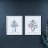 Decorative Pine Pot & Pitcher Christmas Wall Frames (Set of 2) 11.75 inch by Melrose - 2 of 3