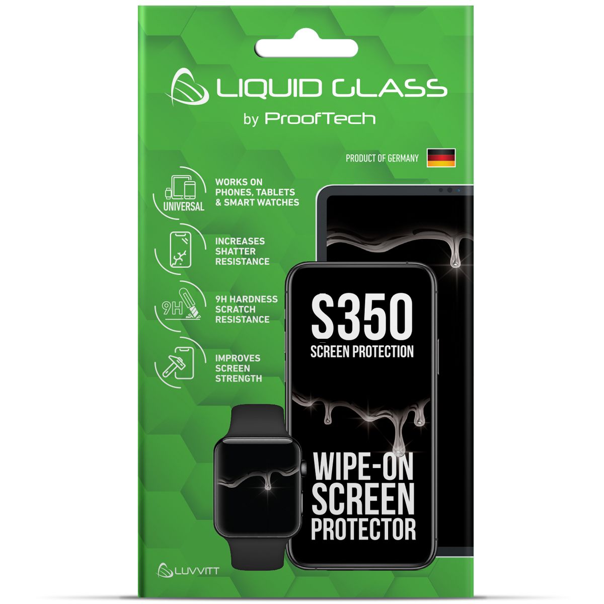 LUVVITT Liquid Glass Screen Protector with $350 Screen Protection Coverage - Universal