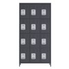 SUXXAN 12 Door Metal Lockers with 12 Hooks for Employees, School, Office, Gym, Home Assembly Required - 2 of 4