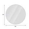 TUYOHW LED Round LED Bathroom Mirror with Lights-Wall Mount Vanity, 3 Color Temperature Adjustable and Dimmable Light, Makeup Mirror for Bathroom - 2 of 4