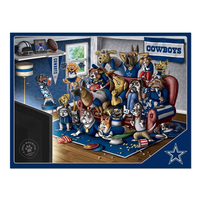 NFL Dallas Cowboys Purebred Fans &#39;A Real Nailbiter&#39; Puzzle - 500pc, 3 of 4