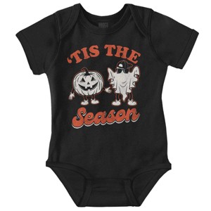 Halloween Tis The Fall Season Baby Romper Boys or Girls Brisco Brands - 1 of 4