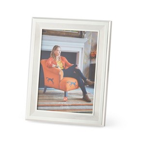 Kit Kemp by Spode Photo Frame, Ribbed Design, Silverplate with Velvet Backing, Elegant Tabletop Decor, Perfect for Showcasing Cherished Memories - 1 of 4