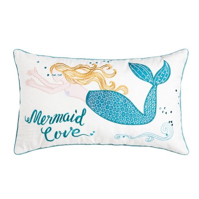 C&F Home 14" x 24" Mermaid Love Embroidered Throw Pillow