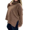 Women's Turtleneck Sweater - White Birch - 3 of 3