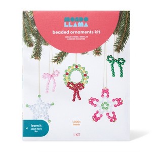 Christmas Craft Beaded Ornaments Kit - Mondo Llama™ - 1 of 4