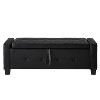 Dexmalle Faux Leather Bench with Storage - 2 of 4