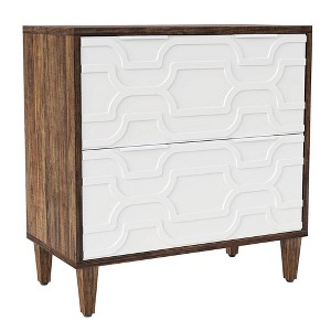 Resenkos File Cabinet, Filing Cabinet for Home Office, Wood File Cabinet, 2-Drawer Storage Cabinet for A4/Letter/Legal Size,White - 1 of 4
