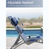 33.66 "Outdoor loungers (set of 2), patio loungers with adjustable backrests and removable pillows - 4 of 4