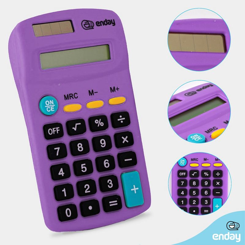 Enday 8-Digit Pocket Size Calculator, 3 of 6