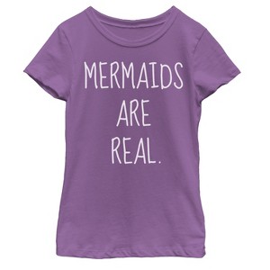 Girl's Lost Gods Mermaids Are Real T-Shirt - 1 of 3