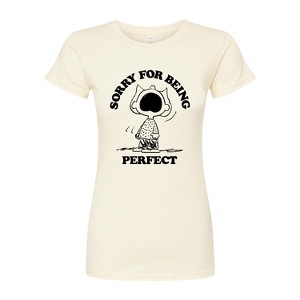 Women's - Peanuts - Sally Sorry For Being Perfect Fitted Graphic T-Shirt - 1 of 4