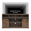 Aukfa 65 Inch TV Stand - Modern Mid-Century Style Entertainment Center Sliding Barn Door Storage Cabinet for Living Room - 2 of 4