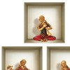 HomeRoots Set of Three Anna Niche 3D Square Peel and Stick Wall Decals - 3 of 4