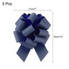 Unique Bargains Personalized Sparkly Gift Wrapping Large Pull Bows for Wedding Baskets 5 Pcs - 2 of 4