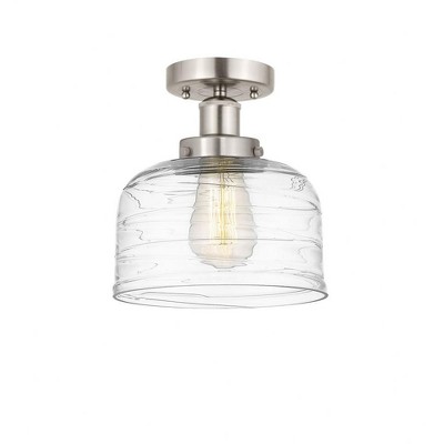 Bell - 1 Light Semi-Flush Mount In Industrial Style-8.25 Inches Tall and 6.5 Inches Wide