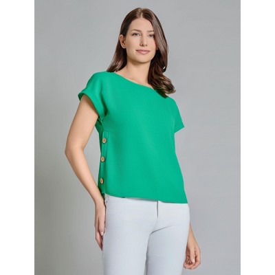 Jones New York Button Detail Blouse