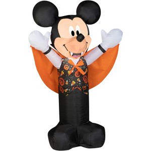 Disney Airblown Inflatable Mickey Mouse as Vampire, 3.5 ft Tall, Black - 1 of 3